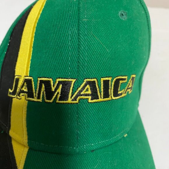Jamaica Flag Green Baseball Cap Adjustable One Size - Picture 7 of 7